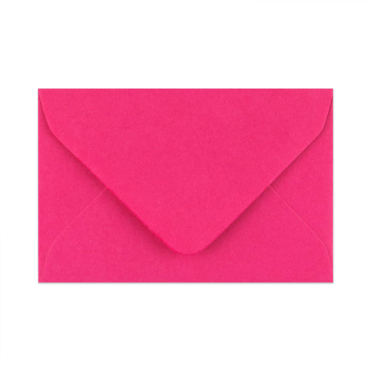 Fuschia Pink Gummed V-Flap Greeting Card Envelope (62 x 94mm)