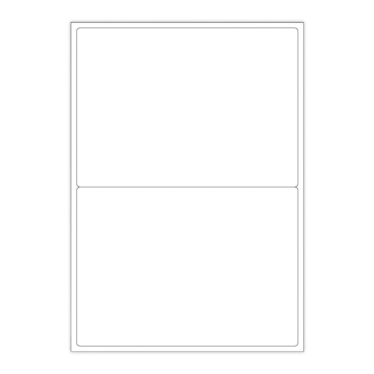 White Adhesive Labels