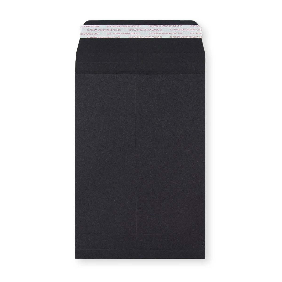 C5 Black Peel & Seal Gusset Envelope (162 x 229 x 25mm)