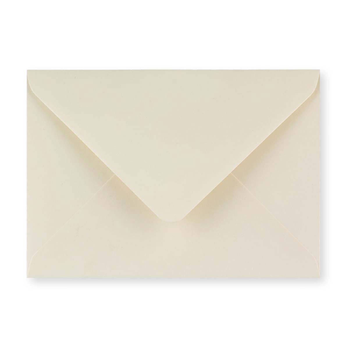 B6 Ivory Wove Gummed V-Flap Greeting Card Envelope (125 x 175mm)