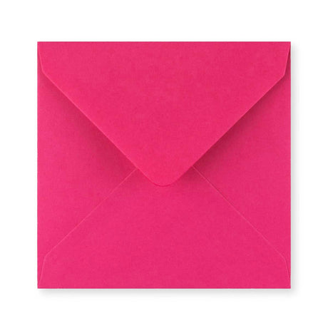 Fuschia Pink Gummed V-Flap Greeting Card Envelope (140 x 140mm)