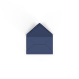 C6 Navy Blue British Made Gummed V-Flap Envelope (114 x 162mm)