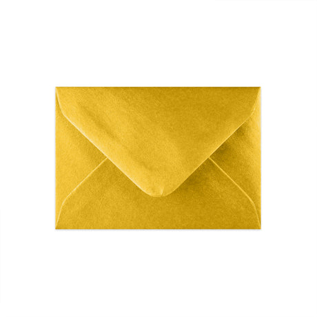 Metallic Gold Gummed V-Flap Greeting Card Envelope (70 x 100mm)