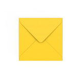 Mid Yellow Gummed V-Flap Envelope (130 x 130mm)