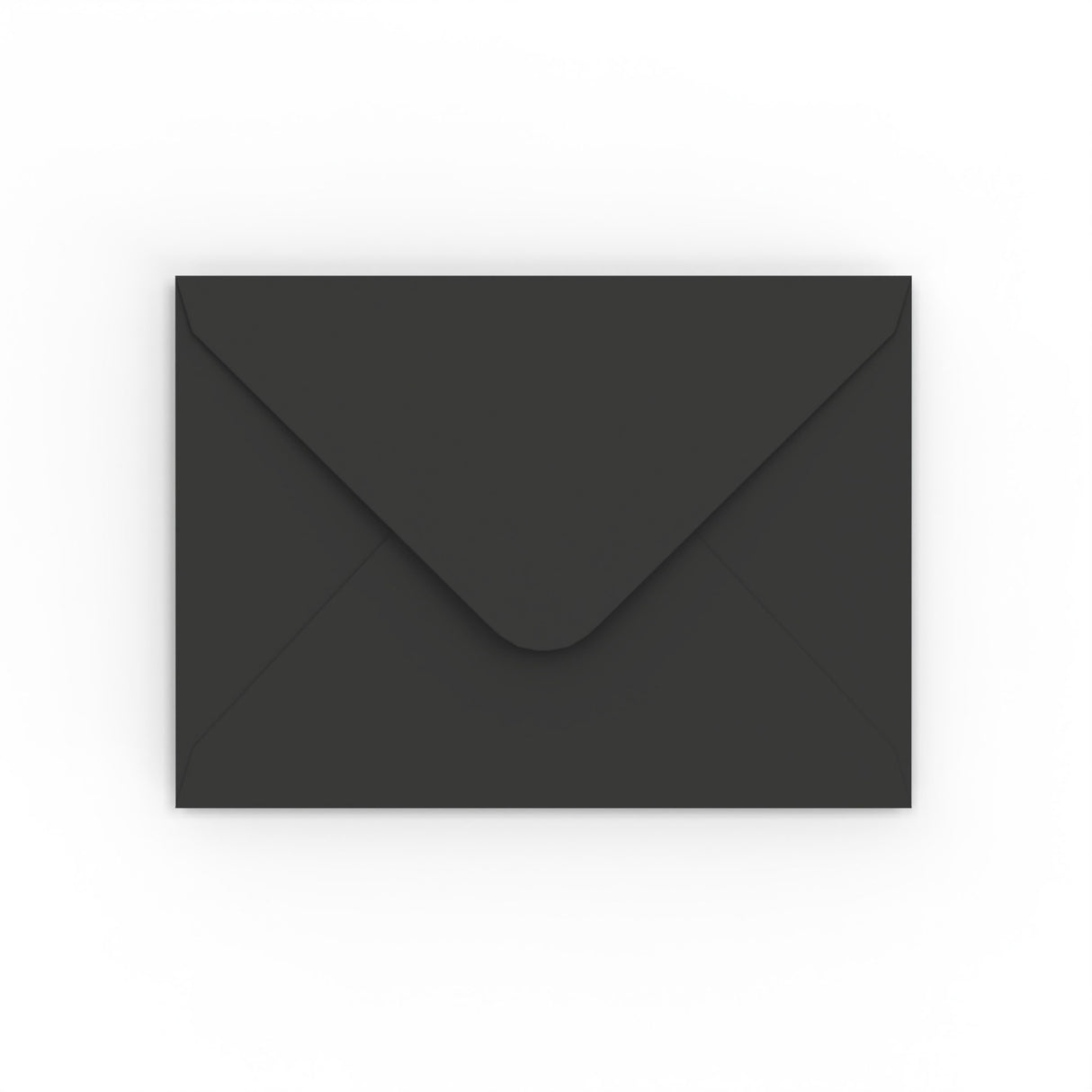 Black Gummed V-Flap Envelope (133 x 184 mm)