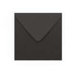 Black Gummed V-Flap Envelope 155×155 mm