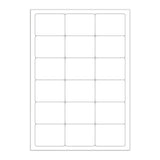 White Adhesive Labels