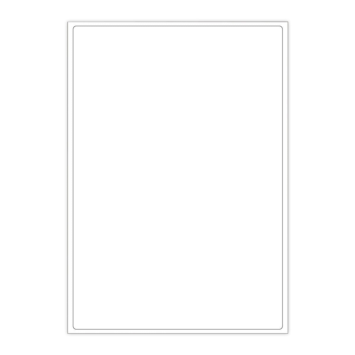 White Adhesive Labels