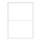 White Adhesive Labels