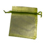 Organza Bags Army Green 90 x 70 mm