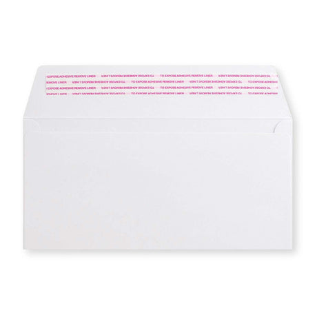 White Luxury Peel & Seal Envelope (114 x 229mm)