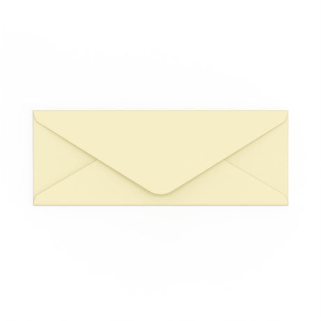 Ivory Wove Gummed V-Flap Envelope (80 x 215mm)
