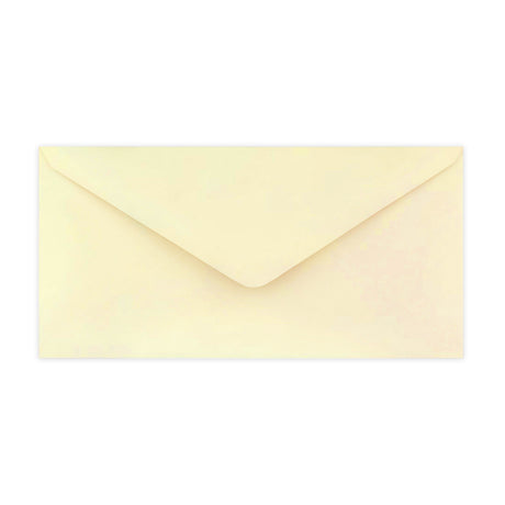 DL Ivory Wove Gummed V-Flap Envelope (110 x 220mm)