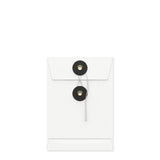 Coloured envelopes with string and washer closure