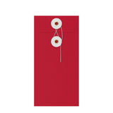 Coloured envelopes with string and washer closure