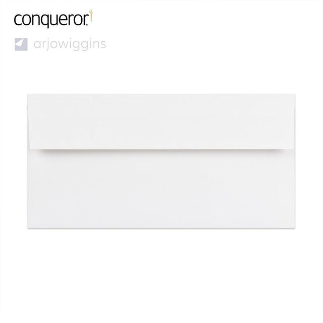DL Brilliant White Peel & Seal Conqueror Envelope (110 x 220mm)